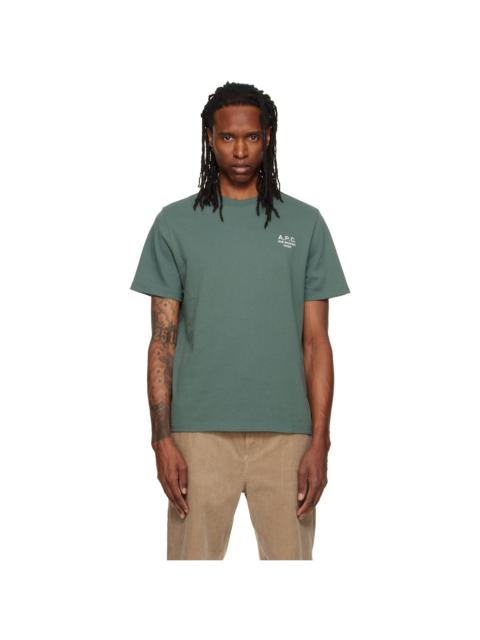 A.P.C. Green Standard 'Rue Madame' T-shirt
