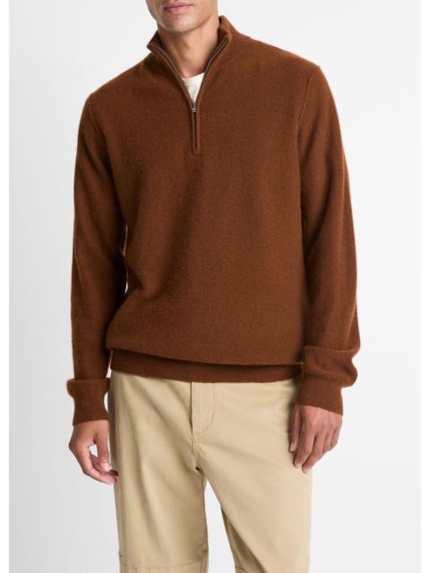 Vince Plush Cashmere Quarter-Zip Sweater