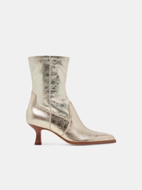 dolce vita ARYA WIDE CALF BOOTS LIGHT GOLD DISTRESSED LEATHER