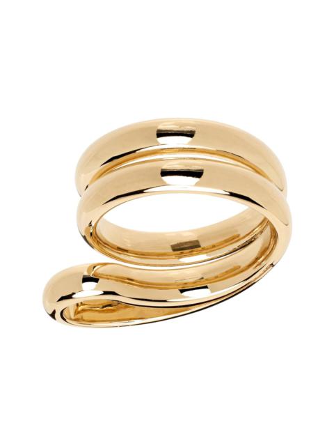 Bottega Veneta Gold Frills Ring