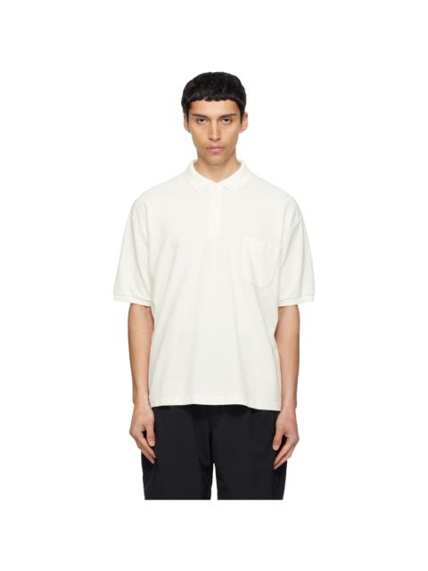 Nanamica Off-White Short Sleeve Polo