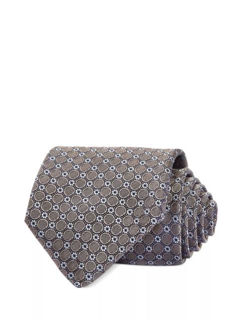 Small Linked Medallion Silk Classic Tie