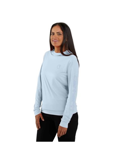Carhartt Women's Force Sun Defender™ Relaxed LS Logo Hoodie