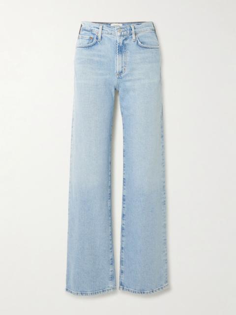 AGOLDE Harper mid-rise straight-leg jeans Light denim