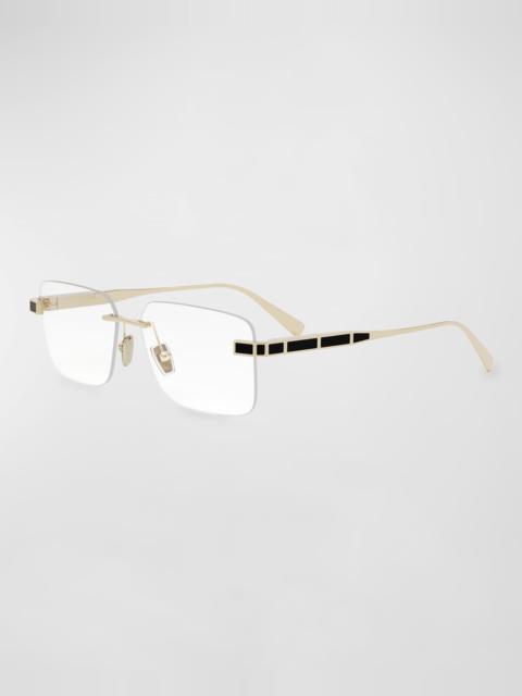 BVLGARI Octo Rectangular Eyeglasses
