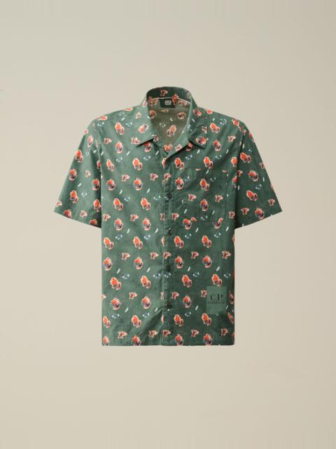 Popeline Sponged Print Shirt