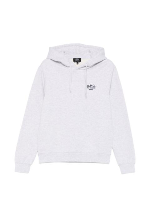 A.P.C. embroidered-logo hoodie