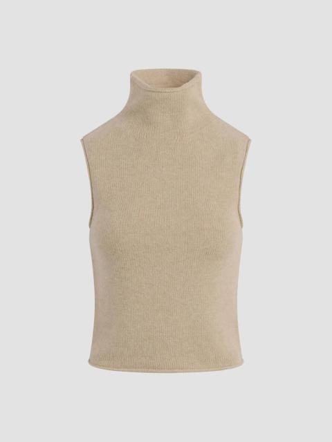 Joe's Jeans Women's The Stevie Sleeveless Rolled Neck Sweater - Camel