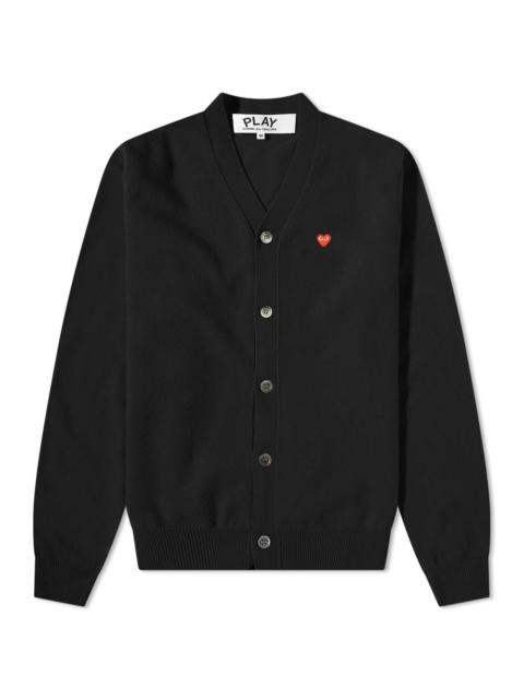 Comme des Garçons Play Small Red Heart Cardigan