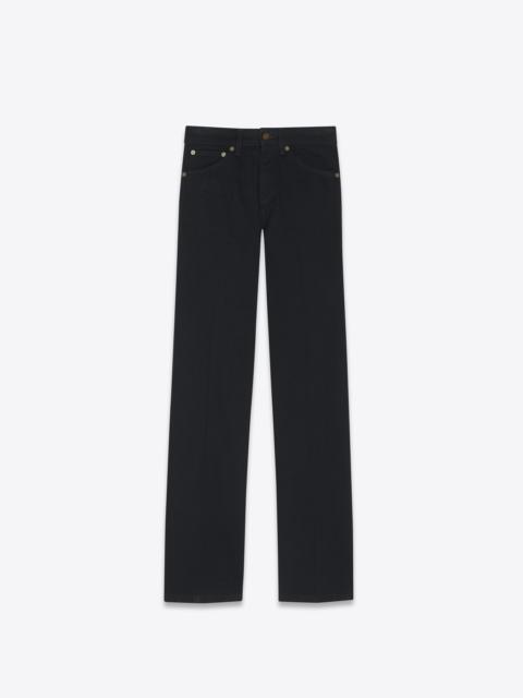SAINT LAURENT clyde jeans in worn black denim