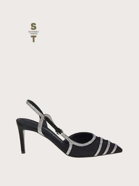 FERRAGAMO SLINGBACK WITH CRYSTALS