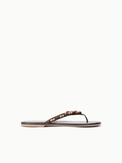 STAUD STAUD FREJA THONG WOOD BEADS