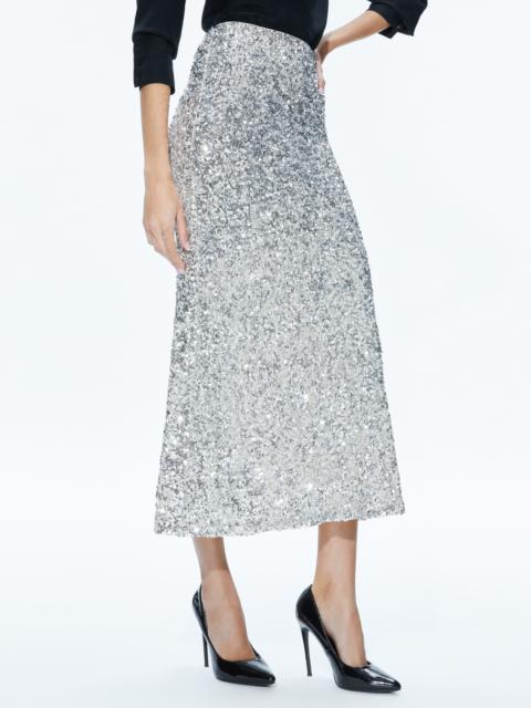 Alice + Olivia MAEVE SEQUIN SLIP SKIRT