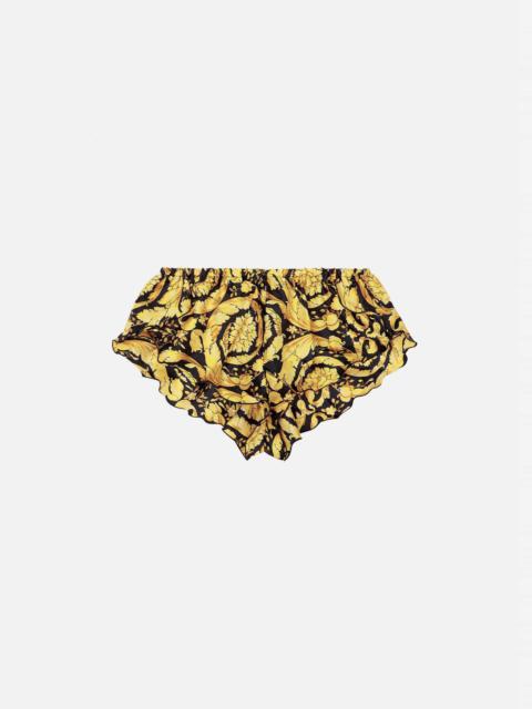 VERSACE Barocco Print Silk Briefs