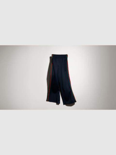 GUCCI Rib cotton jersey leisure pants with Web