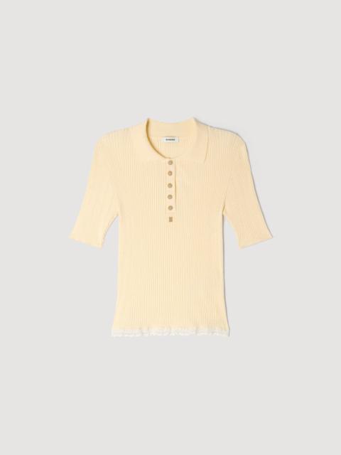 Sandro KNIT POLO SHIRT