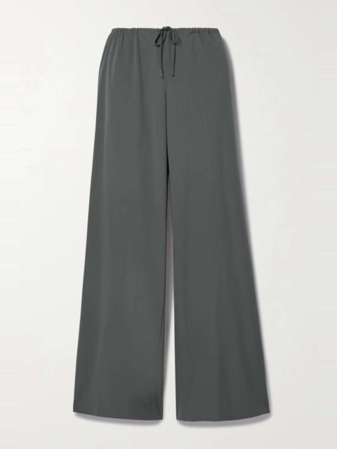 Barrie wide-leg wool-crepe pants