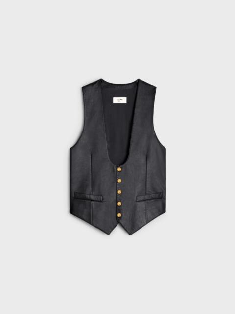 CELINE waistcoat in soft lambksin