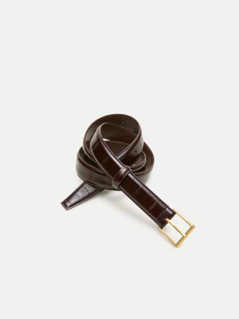 J.CREW Berkeley belt in eel-embossed leather