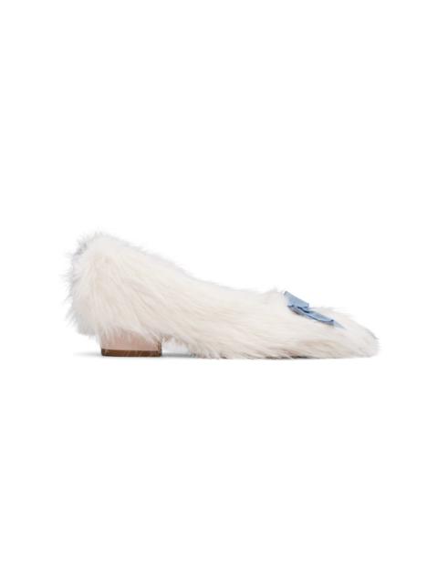 SANDY LIANG Pink Furry Slipper 40 Heels