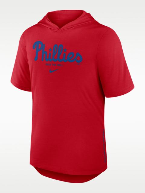 Nike Philadelphia Phillies Arched Wordmark Men's Nike Dri-FIT MLB Hooded T-Shirt