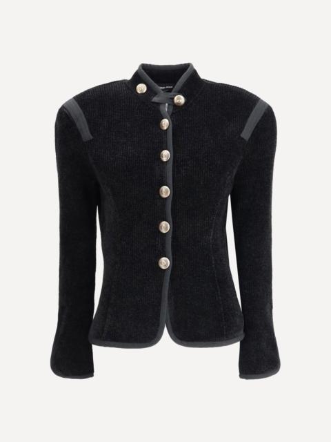 GIORGIO ARMANI Silk Blazer with decorative metal shank buttons