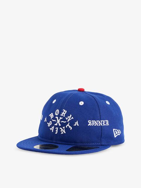 SAINT Mxxxxxx x New Era brand-embroidered cotton-blend cap