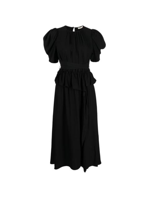 Marion ruffle-detailing dress