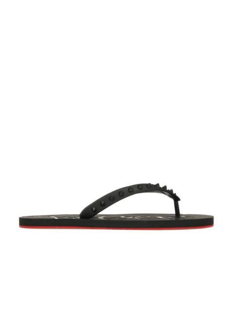 Christian Louboutin Christian Louboutin Loubi Flip Slide Black Black (Women's)