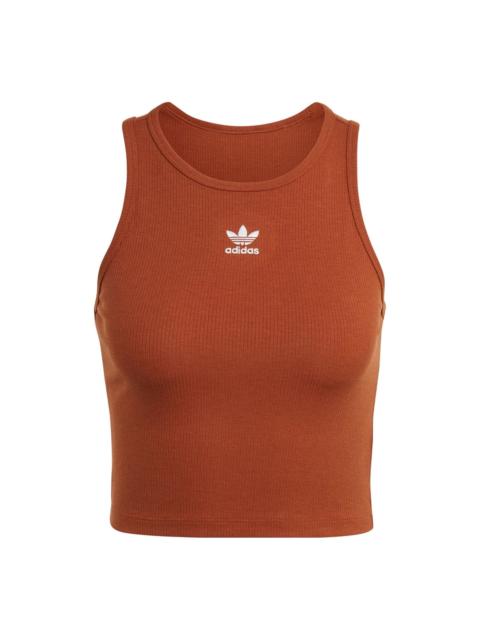 adidas (WMNS) adidas Originals Rib Tank T-Shirt 'Brown' IL9627