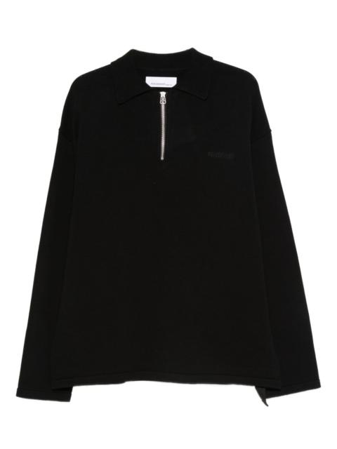 OAMC zip peacemaker polo shirt