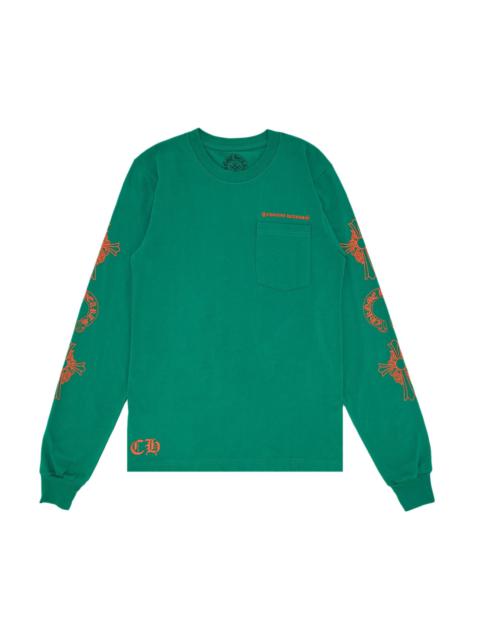 Chrome Hearts Horseshoe Cross Logo Long-Sleve 'Green/Orange'