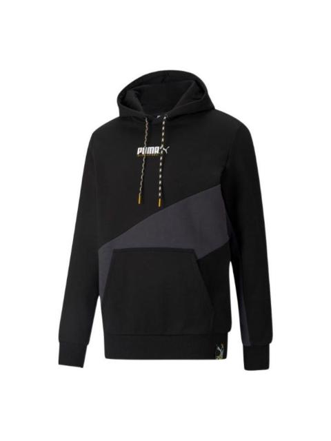 PUMA Puma Logo Full Sleeve Printed Hoodie 'Black' 533084-01