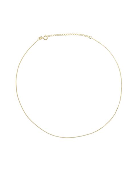 STONE AND STRAND Tiny Curb Chain Choker Necklace