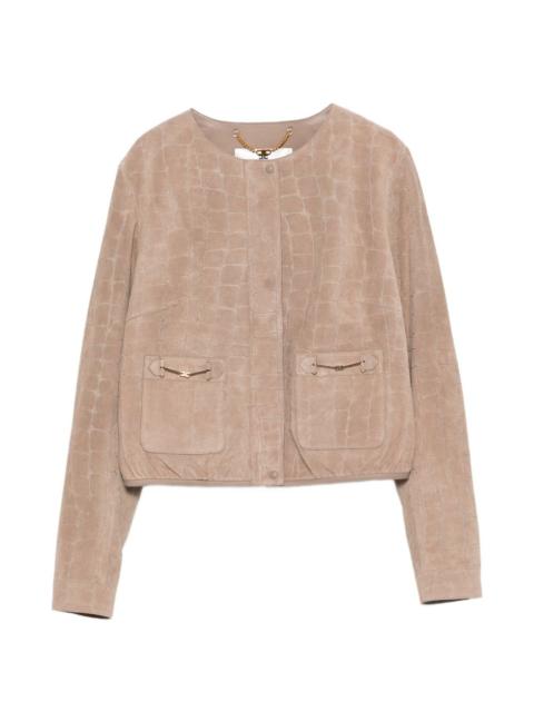 ELISABETTA FRANCHI logo-detail jacket