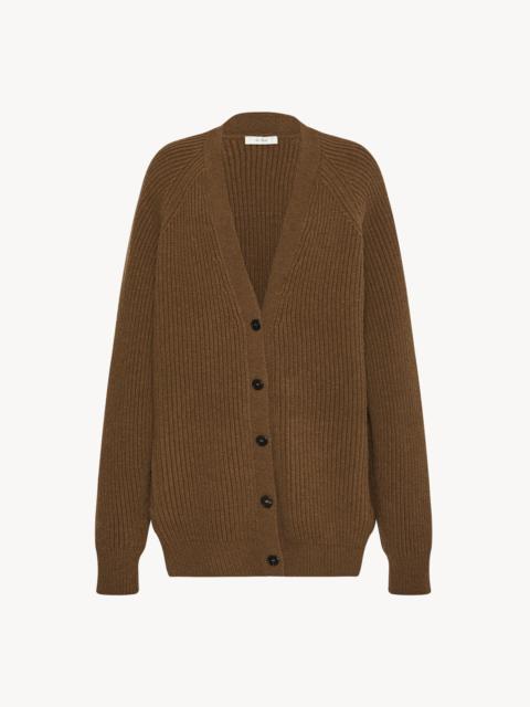 The Row Novara Cardigan in Merino Wool and Cashmere