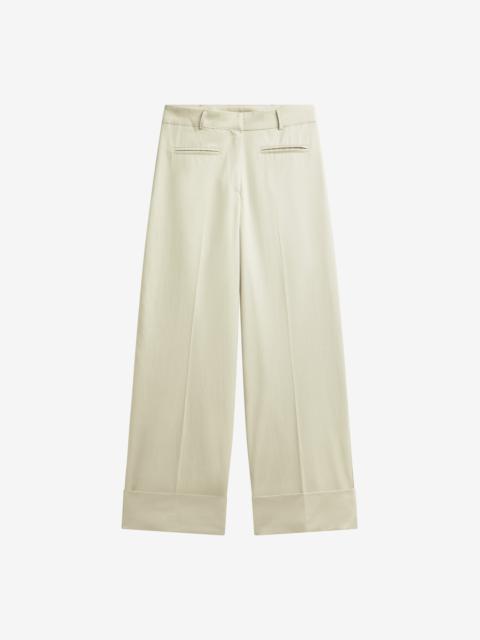 The Frankie Shop Corris Straight Cuff Trousers - Beige