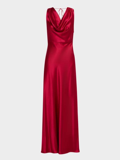 MILLY Elsa Satin Cowl