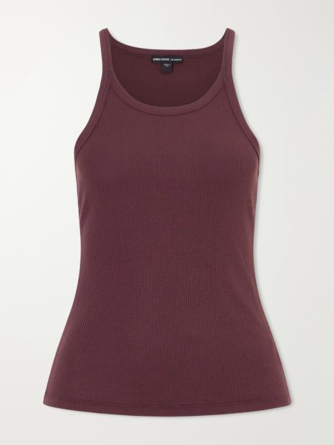 JAMES PERSE Ribbed Supima Cotton-blend Tank