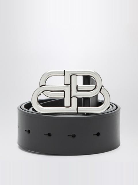 BALENCIAGA BB Extra Large black calfskin belt