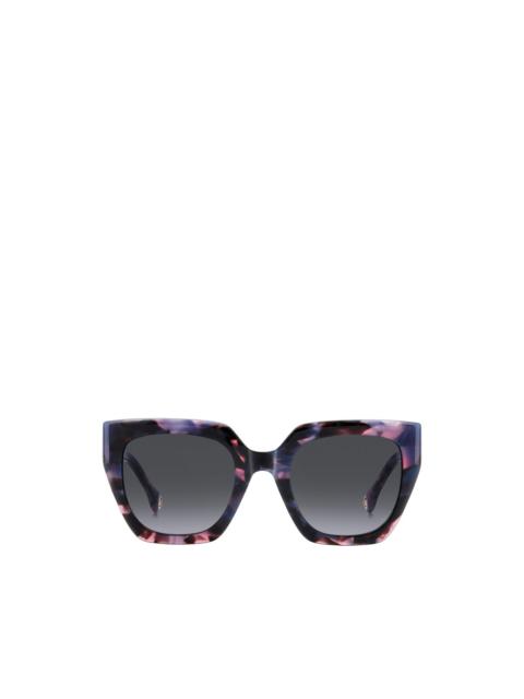 CAROLINA HERRERA tortoiseshell-effect squared-frame sunglasses