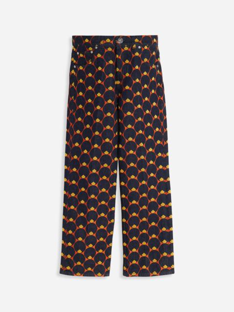 Lanvin monogram-pattern straight-leg Jeans - Farfetch