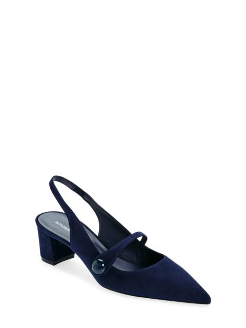 Stuart Weitzman Pointed Toe Slingback Pump