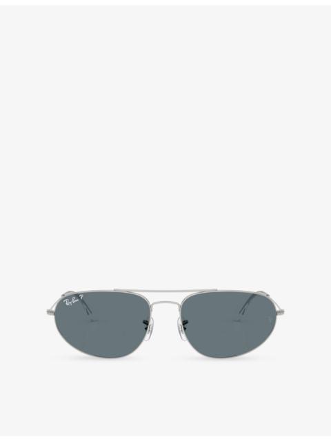 Ray-Ban RB3945 Explorer IV Irregular Metal Sunglasses