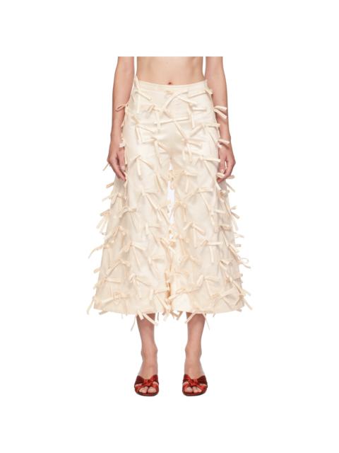 SUPER YAYA Off-White Tatiana Trousers