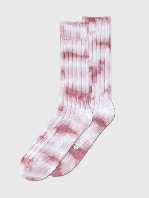 Stüssy DYED RIBBED CREW SOCKS