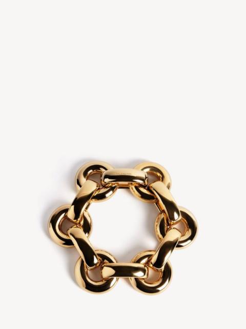 BALENCIAGA Women's Eisa Chain Bracelet in Shiny Gold