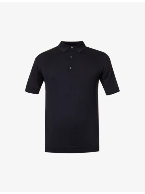 JOHN SMEDLEY Sea Island cotton polo shirt