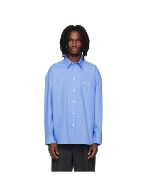 Wooyoungmi Blue Oversized Cotton Shirt
