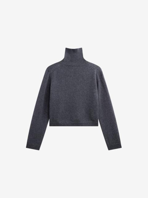 The Frankie Shop Grenaa Wool Turtleneck Sweater - Dark Grey
